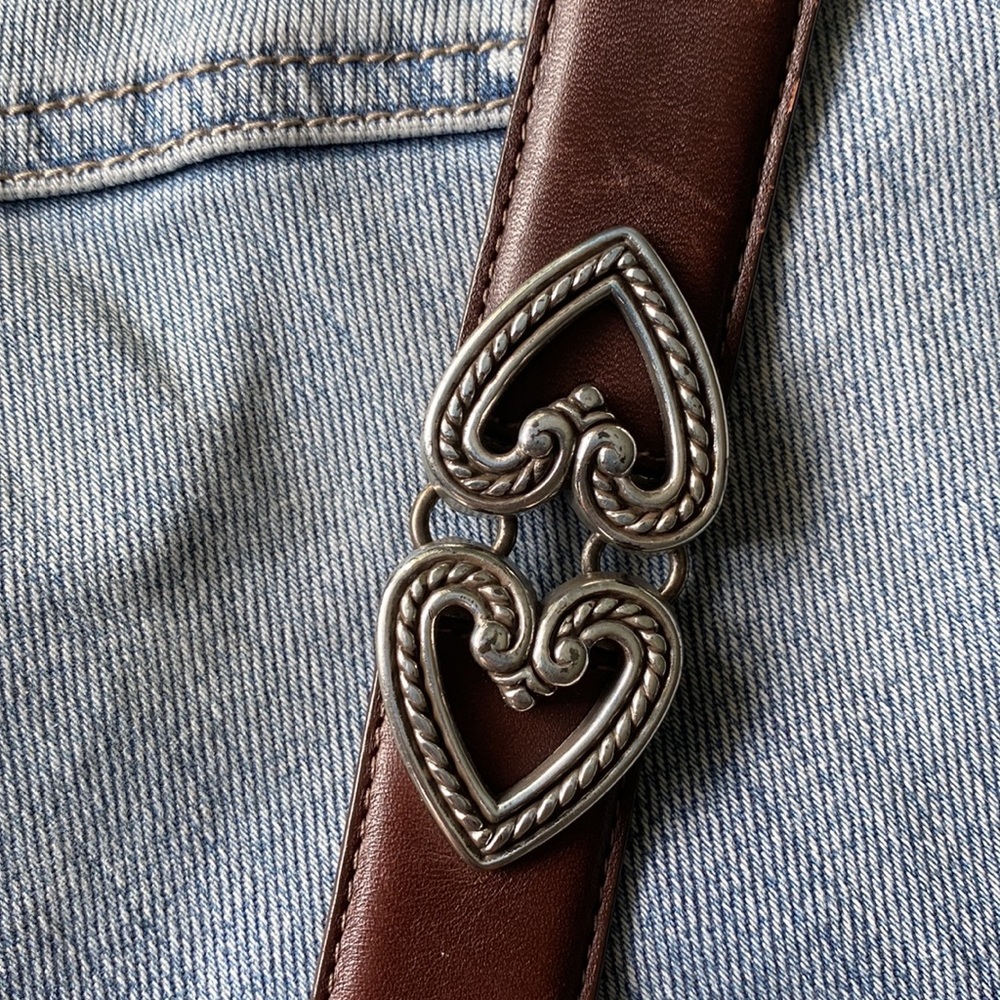 Brighton USA Large Brown Leather Belt - Picture 3 of 14